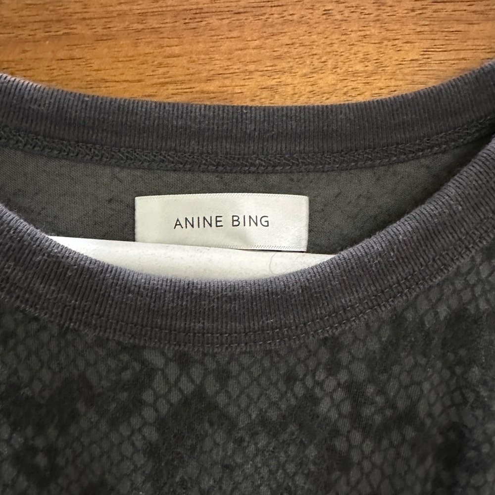 Anine Bing Python Print Tee Xs - image 3